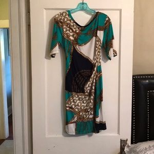 Chain print dress